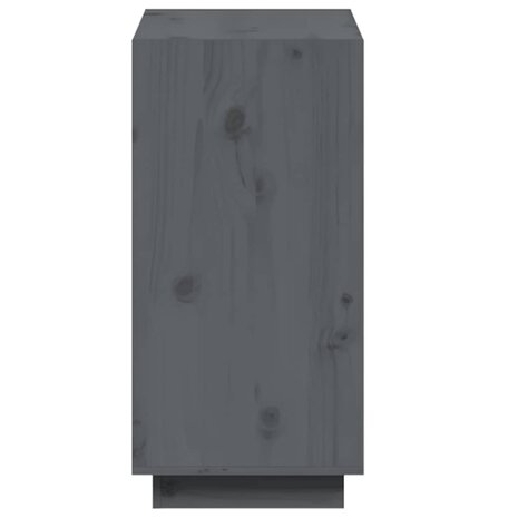 Boekenkast 60x35x71 cm massief grenenhout grijs 6