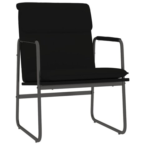 Loungestoel 55x64x80 cm kunstleer zwart 2
