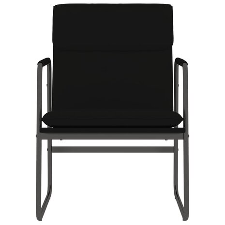 Loungestoel 55x64x80 cm kunstleer zwart 3