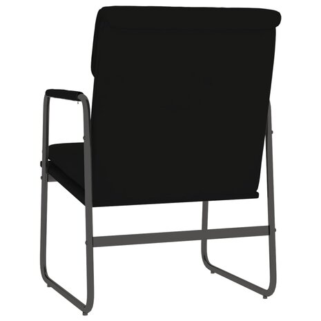 Loungestoel 55x64x80 cm kunstleer zwart 5