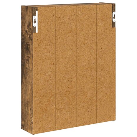 Badkamerwandkast Gerookte Eik 40 x 10 x 50 cm 8