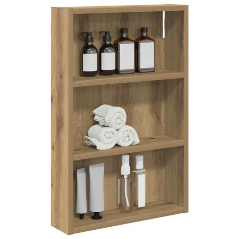 Badkamerwandkast Artisanaal eiken 40 x 10 x 60,5 cm 3