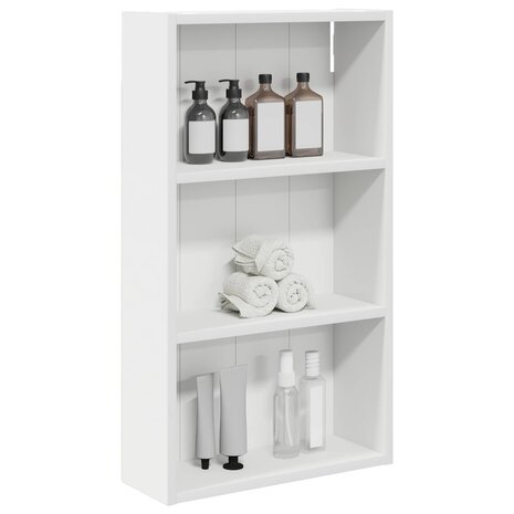 Badkamerwandkast Wit 40 x 14 x 70 cm Geconstrueerd hout 3