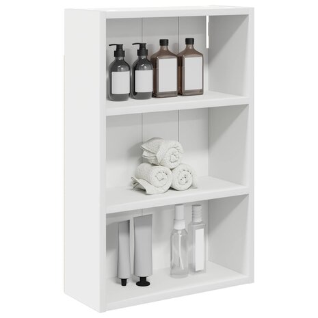 Badkamerwandkast Wit 40 x 16 x 62,5 cm Geconstrueerd hout 3