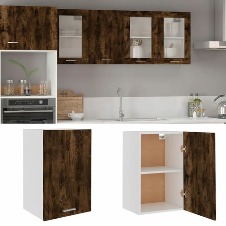 Bovenkast Lyon 39,5x31x60 cm bewerkt hout gerookt eikenkleurig 1
