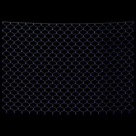 Kerstnetverlichting 306 LED's binnen en buiten 3x3 m blauw 4