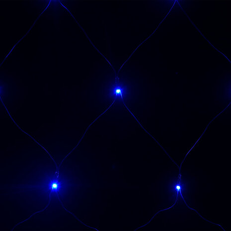 Kerstnetverlichting 306 LED's binnen en buiten 3x3 m blauw 5