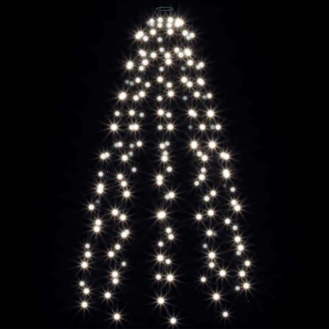 Kerstboomverlichting met 180 LED's koudwit net 180 cm 5