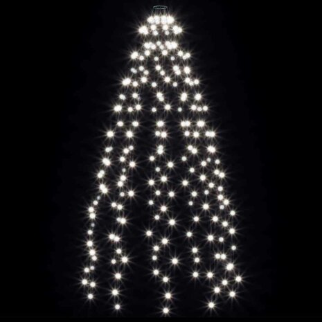 Kerstboomverlichting met 210 LED's koudwit net 210 cm 5
