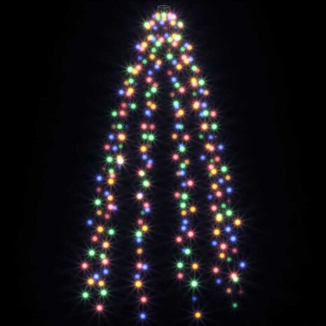 Kerstboomverlichting met 250 LED's meerkleurig net 250 cm 5