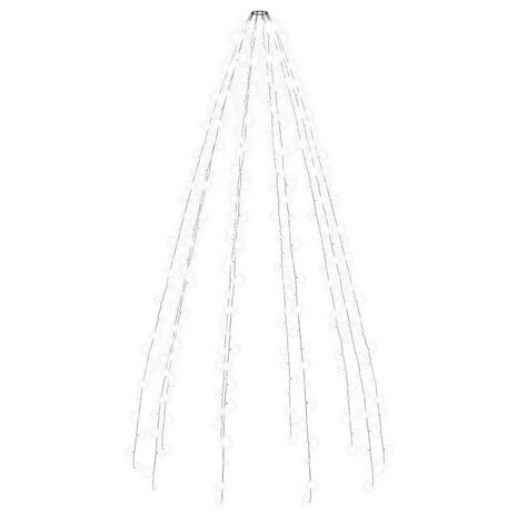 Kerstboomverlichting met 300 LED's koudwit net 300 cm 2