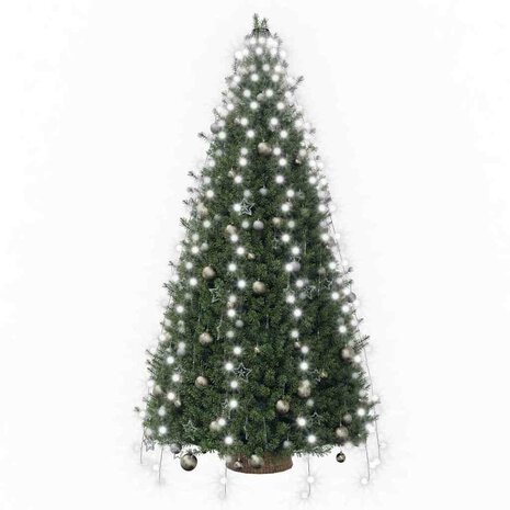 Kerstboomverlichting met 300 LED's koudwit net 300 cm 3