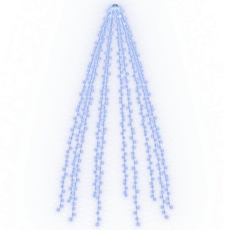 Kerstboomverlichting met 500 LED's blauw binnen/buiten 500 cm 2