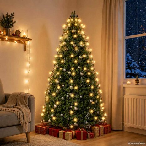 Kerstboomverlichting met 180 LED's net 180 cm 1