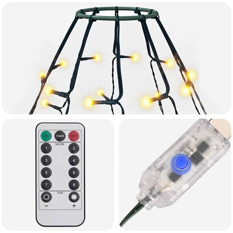 Kerstboomverlichting met 180 LED's net 180 cm 6
