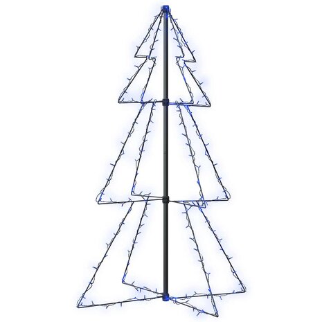 Kegelkerstboom 160 LED's binnen en buiten 78x120 cm 2