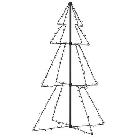 Kegelkerstboom 160 LED's binnen en buiten 78x120 cm 5