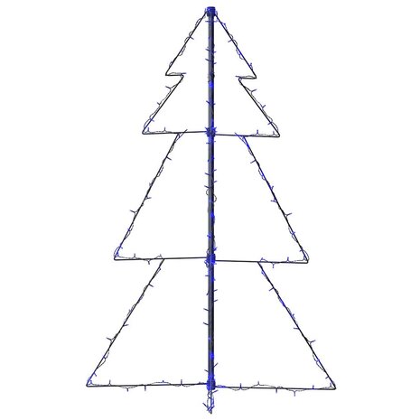 Kegelkerstboom 160 LED's binnen en buiten 78x120 cm 6