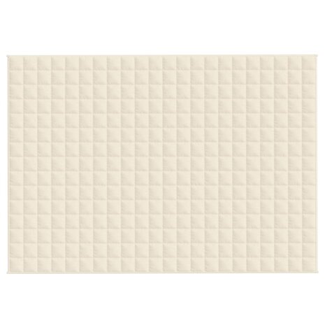 Verzwaringsdeken 155x220 cm 7 kg stof lichtcr&egrave;mekleurig 3