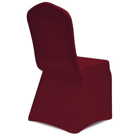 Hoes voor stoelen 50 stuks (wijnrood) 4