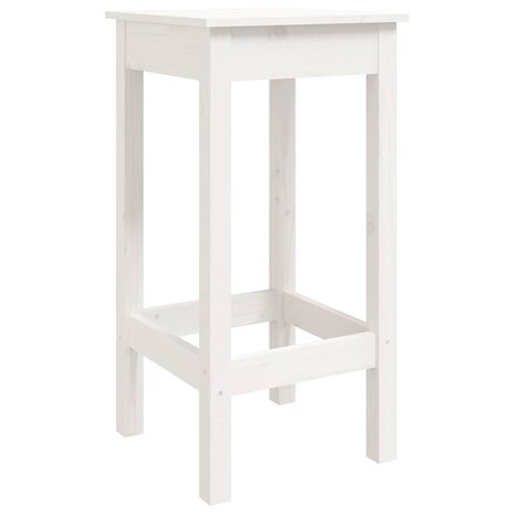3-delige Barset massief grenenhout wit 8