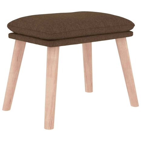 Voetenbank 45x29,5x35 cm stof bruin 2