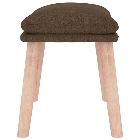 Voetenbank 45x29,5x35 cm stof bruin 4