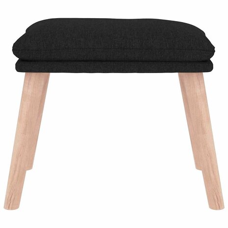 Voetenbank 45x29,5x35 cm stof zwart 3