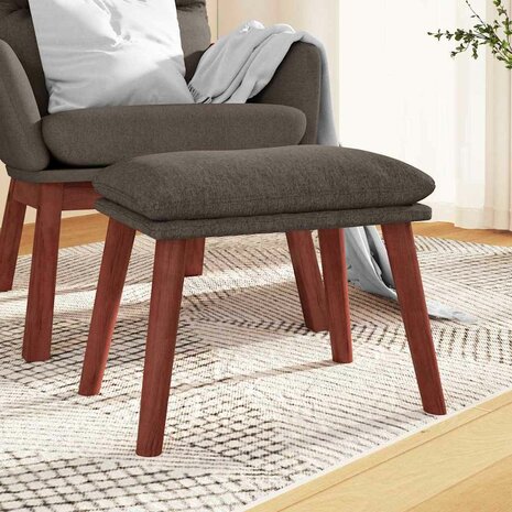 Voetenbank 45x29,5x35 cm stof taupe 1