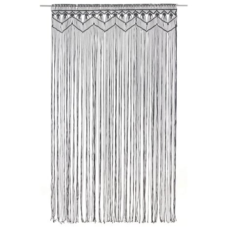 Gordijn macram&eacute; 140x240 cm katoen antraciet 2