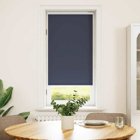 Rolgordijn verduisterend 65x120 cm marineblauw / blauw 1