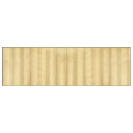 Vloerkleed rechthoekig 60x200 cm bamboe lichtnaturel 2