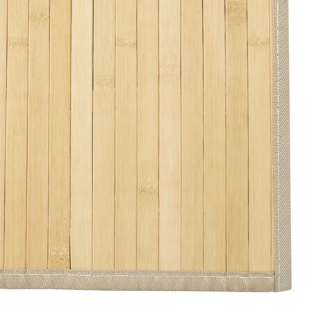 Vloerkleed rechthoekig 60x200 cm bamboe lichtnaturel 6