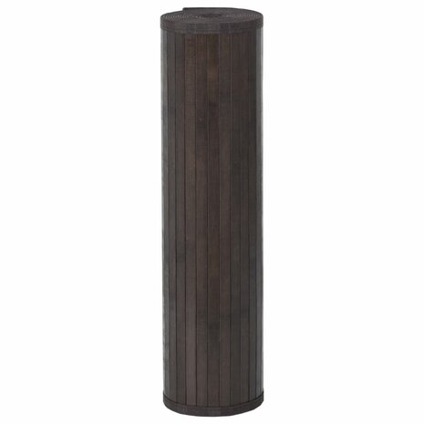Vloerkleed rechthoekig 60x300 cm bamboe donkerbruin 3