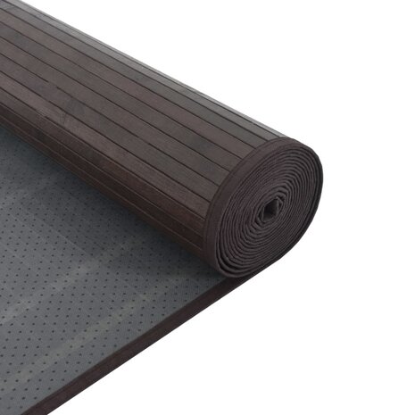 Vloerkleed rechthoekig 60x300 cm bamboe donkerbruin 5