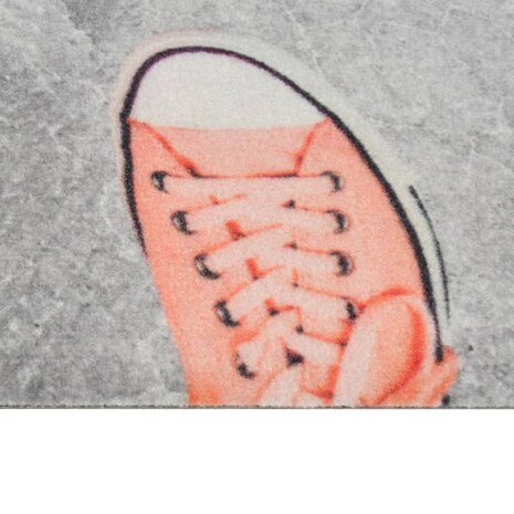 Keukenmat wasbaar shoezone-print 45x150 cm fluweel 4