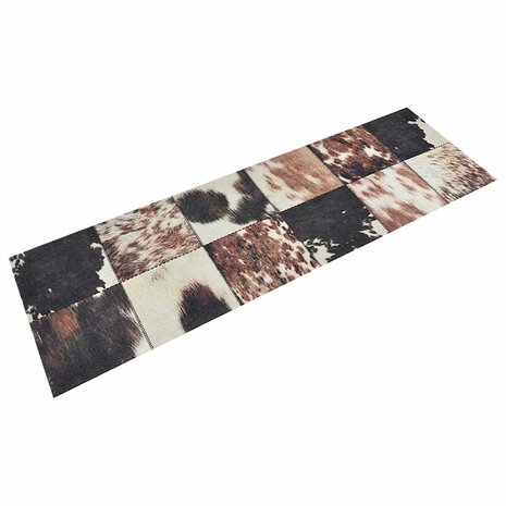 Keukenmat wasbaar dierenhuidprint 60x180 cm fluweel 1