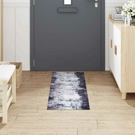 Keukenmat Grijs 150 x 45 cm Fluweel 3