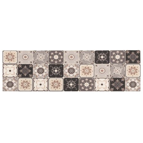 Keukenmat Grijs-beige moza&iuml;ek 150 x 45 cm 2