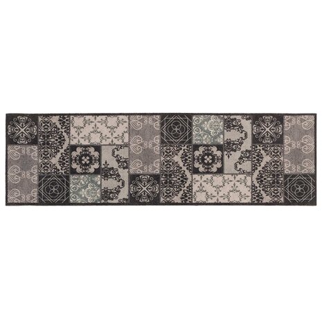 Keukenmat zwarte moza&iuml;ek 150 x 45 cm 100% Polyamide 2