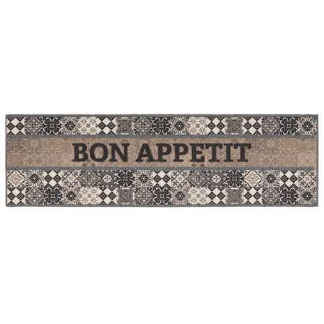 Keukenmat Grijs bon appetit 150 x 45 cm 100% Polyamide 2