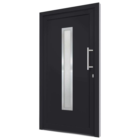 Voordeur 98x208 cm antraciet 4