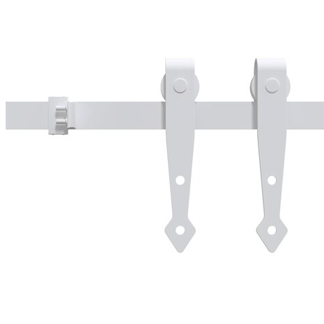 Ophangset voor minischuifdeur 152 cm koolstofstaal wit 3