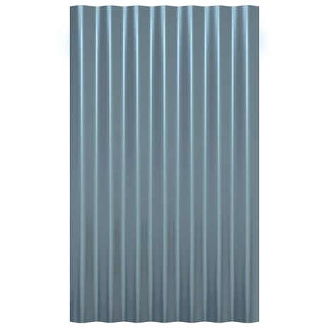 Dakpanelen 36 st 60x36 cm gegalvaniseerd staal grijs 4