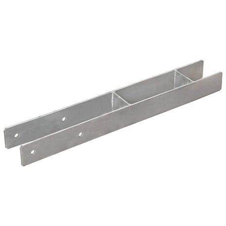 Grondankers 6 st 7x6x60 cm gegalvaniseerd staal zilverkleurig 2