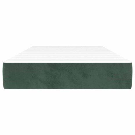 Pocketveringmatras medium 80x200x20 cm fluweel donkergroen 3