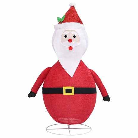 Decoratieve kerstman LED luxe stof 120 cm 5