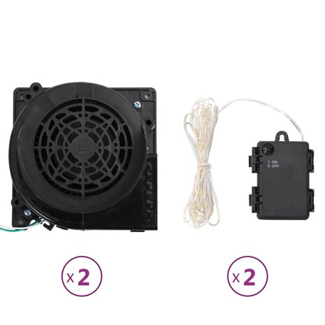 Sneeuwpopfamilie opblaasbaar met LED's 360 cm 9