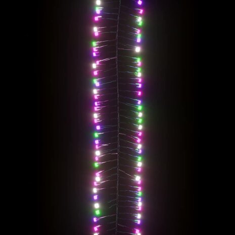 Lichtslinger cluster met 2000 LED's pastel meerkleurig PVC 5