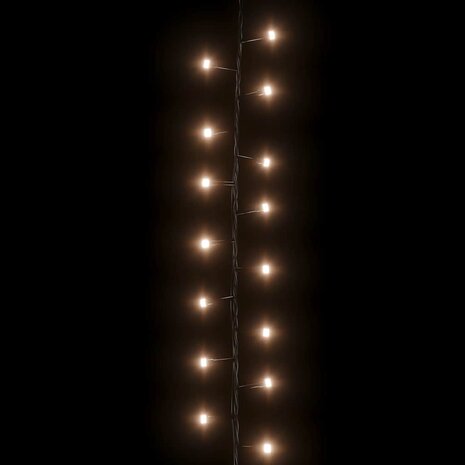 Lichtslinger compact met 400 LED's warmwit 13 m PVC 5